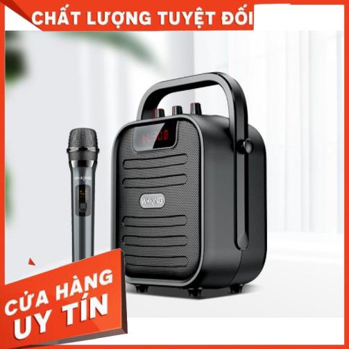 (Hàng chính hãng) Loa Karaoke, loa xách tay Bluetooth W-King T5 kèm 1 mic hát không dây