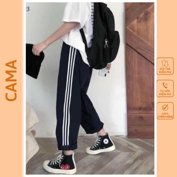 Quần jogger nam nữ thế thao 3 sọc bagyy đi học bigsize CAMA STORE Q12