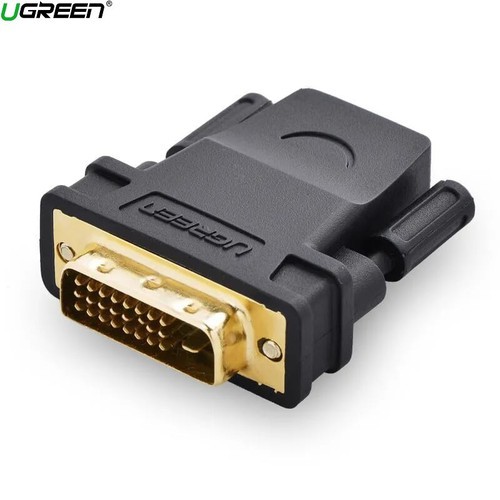 Đầu Chuyển DVI (24+1) Đực Sang HDMI Cái Ugreen 20124 - Hàng Chính Hãng