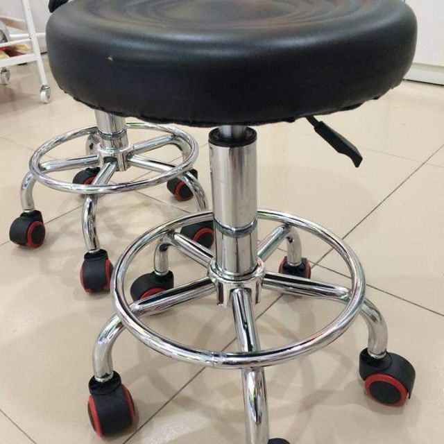 GHẾ MÚI NÂNG HẠ XOAY 360 ĐỘ 2 MÀU ĐEN, NÂU | BigBuy360 - bigbuy360.vn