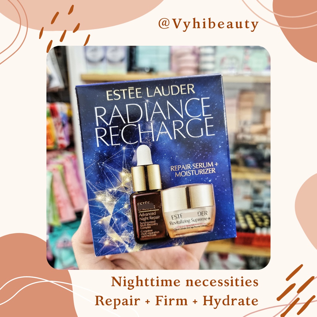 Set Estee Lauder mini siêu hời gồm serum 15ml và kem mắt + kem dưỡng ẩm