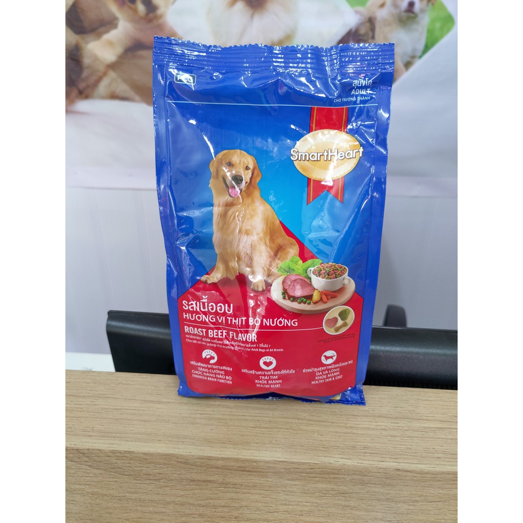 Thức ăn chó lớn bò sông khói smart heart adult 1,5Kg