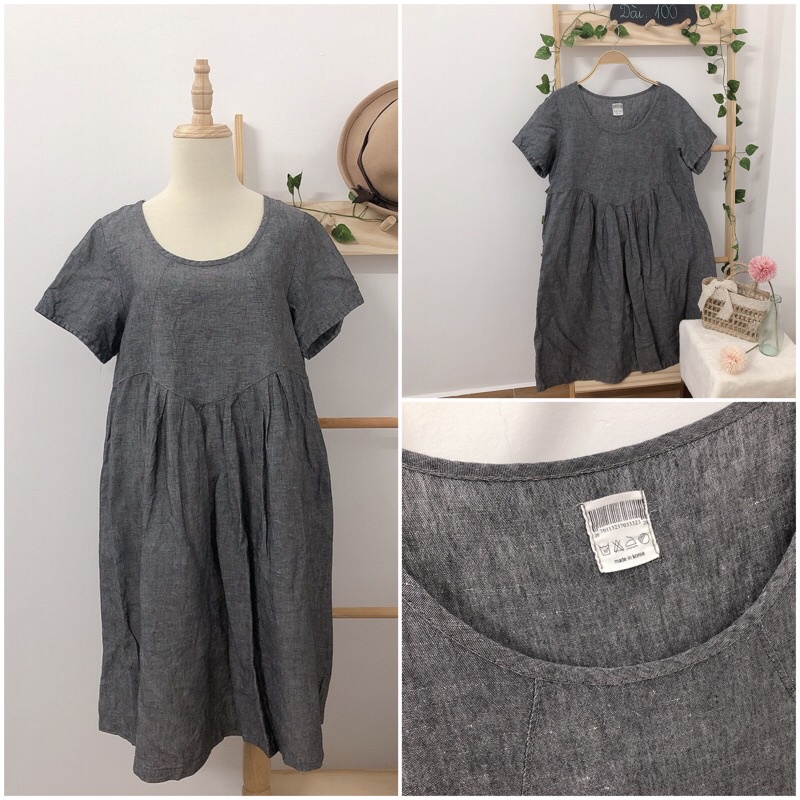 Đầm vin hoa babydoll đầm bầu hiệu ZaaRa 2hand BIG SIZE