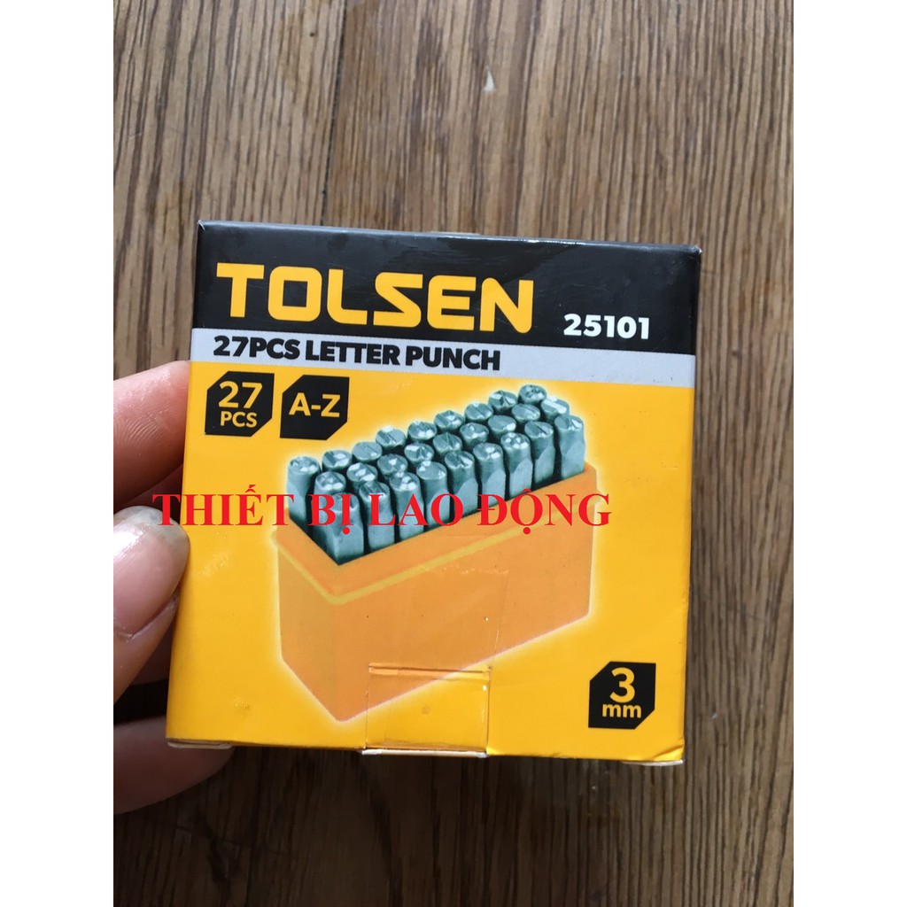 25101 bộ đóng chữ 27 cây 3mm tolsen