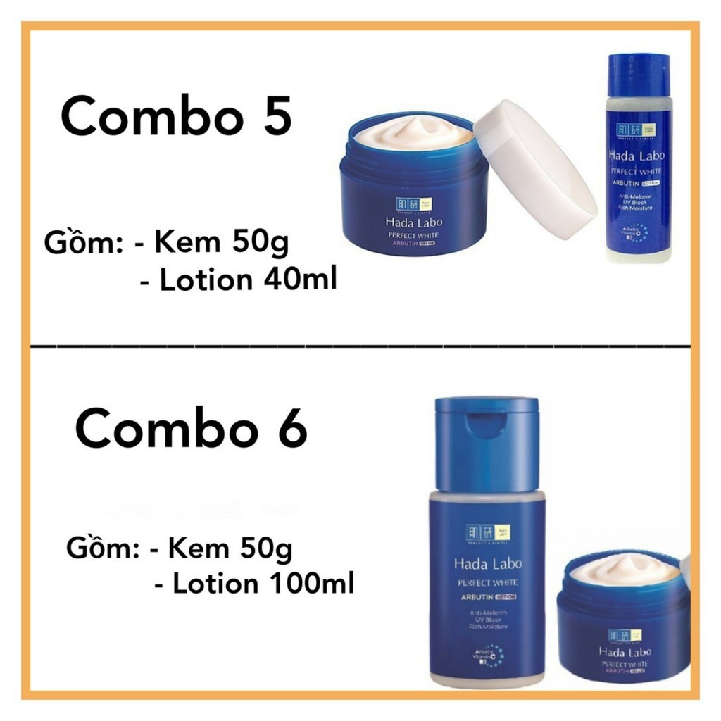 Bộ dưỡng trắng hoàn hảo tối ưu Hada Labo Perfect White | BigBuy360 - bigbuy360.vn
