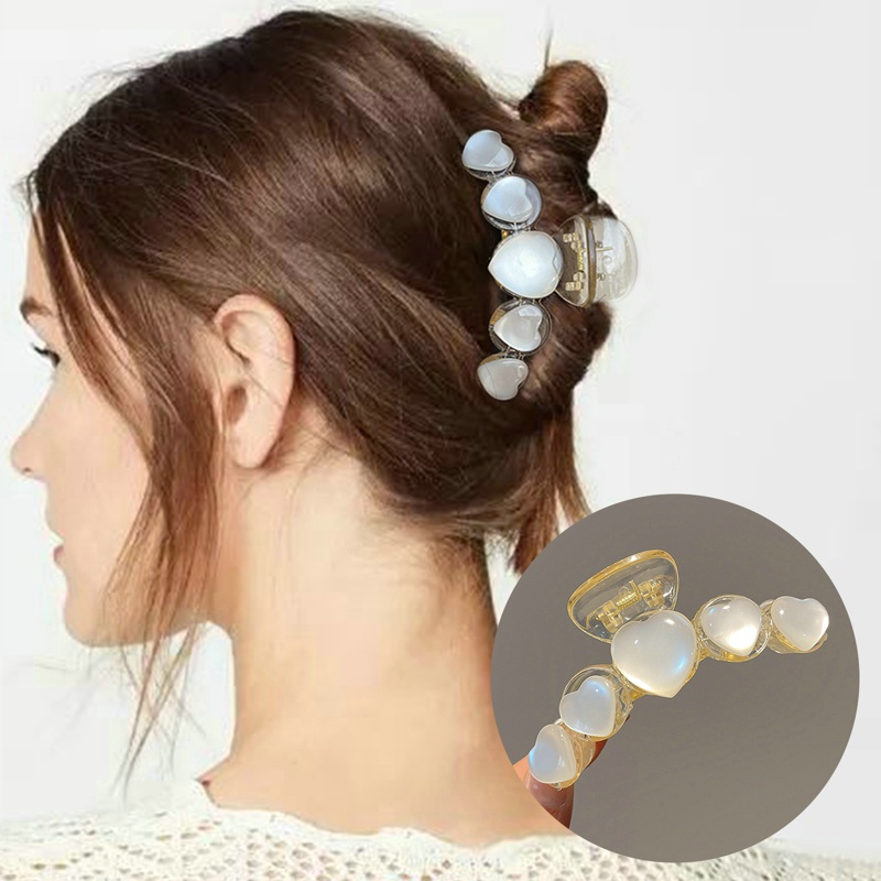 Kẹp Tóc Càng Cua Lớn Đính Ngọc Trai Nhân Tạo Phong Cách Hàn Quốc Cho Nữ dreamdiary