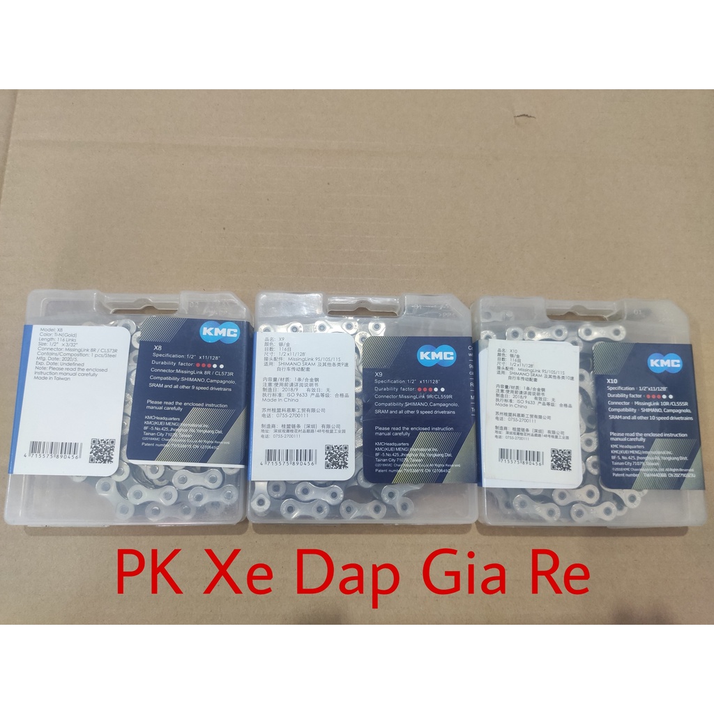Xích, Sên xe đạp thể thao KMC 8-9-10 speed - Giá rẻ