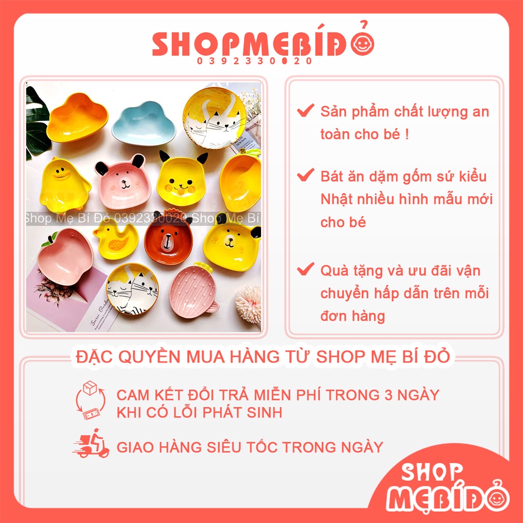 Bát Ăn Dặm Gốm Sứ Kiểu Nhật Nhiều Hình Mẫu Mới Cho Bé Mẹ Bí Đỏ Shop Link 4