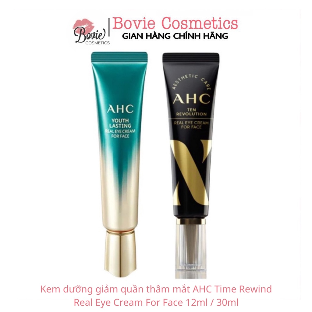 Kem dưỡng giảm quần thâm mắt AHC Time Rewind Real Eye Cream For Face 12ml / 30ml