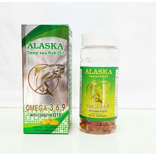 DẦU CÁ ALASKA OMEGA 369 TỐT CHO MẮT, TIM, NÃO - HỖ TRỢ ĐẸP DA - GIẢM NGUY CƠ MẮC BỆNH TIM MẠCH - LỌ 100 VIÊN