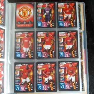 Thẻ Match Attax Champion League 19/20 Đội Hình Man United ( k bán lẻ )