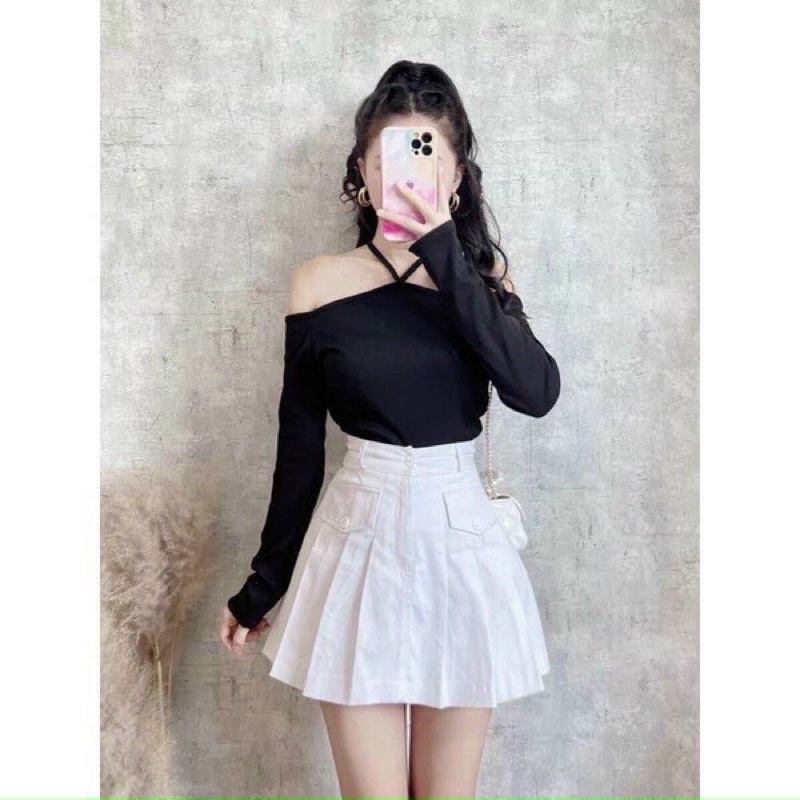 Chân váy chất kaki