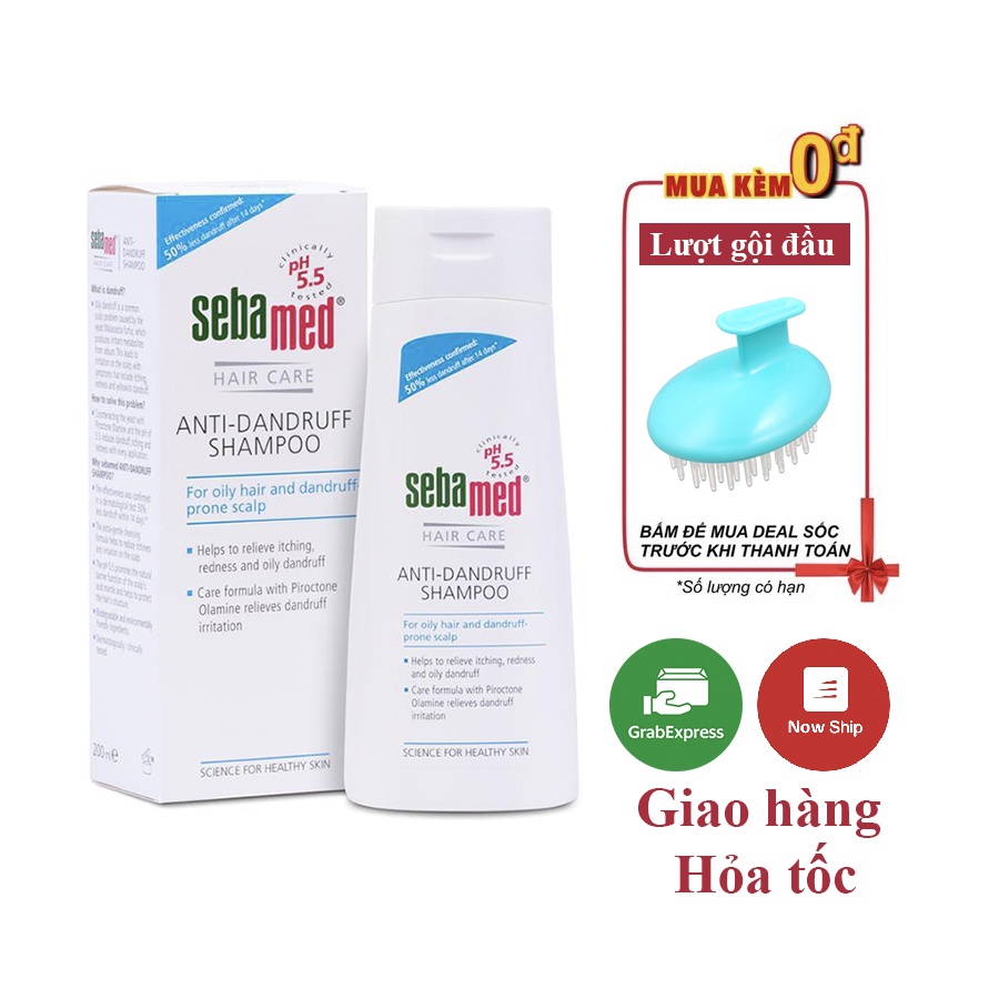 Dầu gội giảm gàu Sebamed pH5.5 Anti-Dandruff Shampoo 200ml