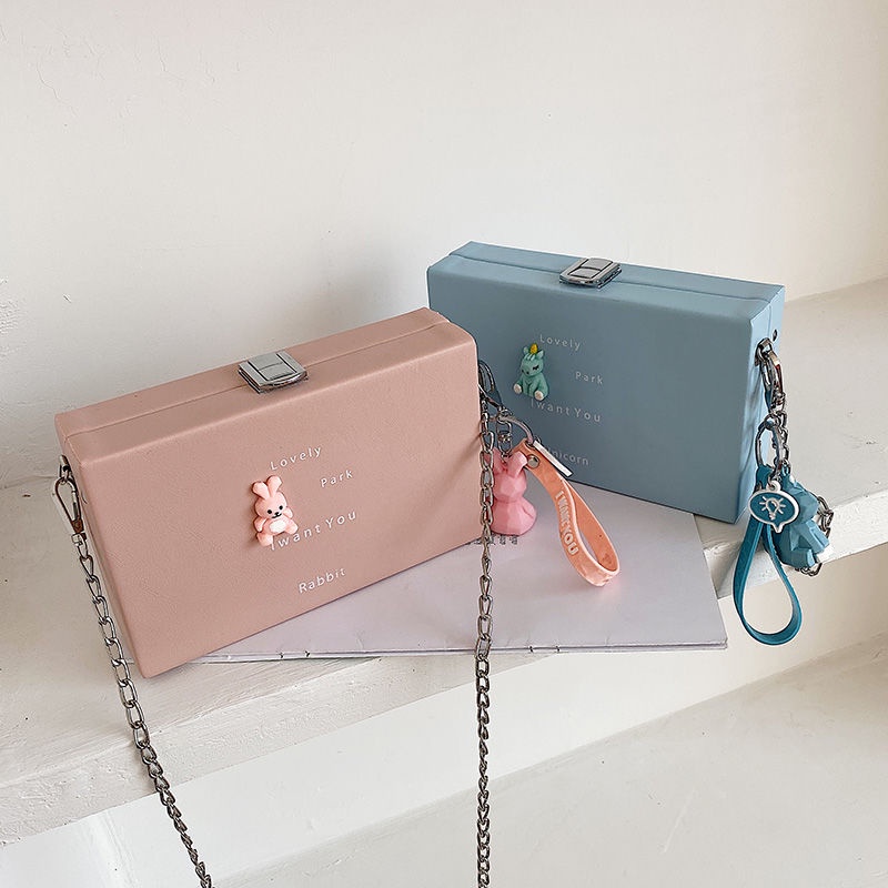 Túi Đeo Vai Hình Vuông Cỡ Nhỏ Phong Cách Hàn Quốc Dễ Thương Cho Nữ