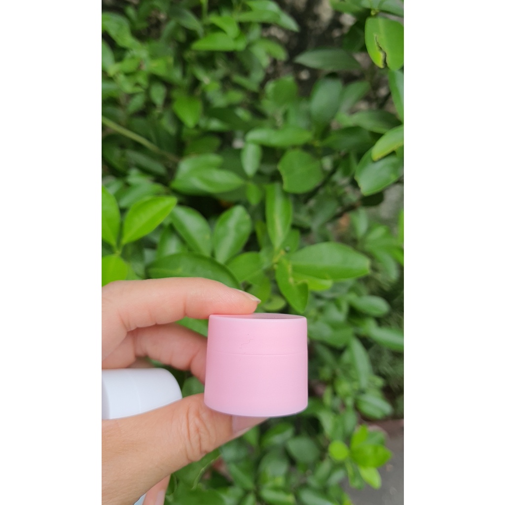 Hũ nhựa 5g 10g 18g màu xanh hồng đen trắng
