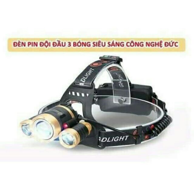 Đèn led 3 bóng đội đầu