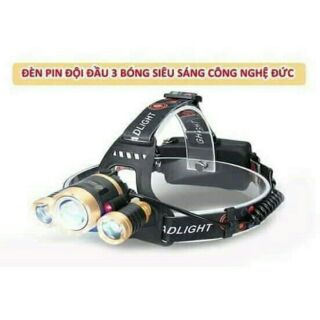 Đèn led 3 bóng đội đầu