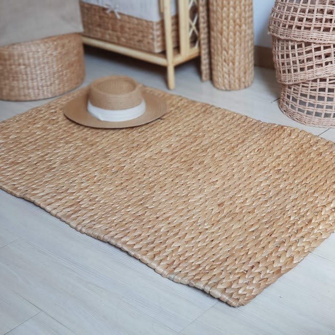 Thảm lục bình hình chữ nhật 80*120cm