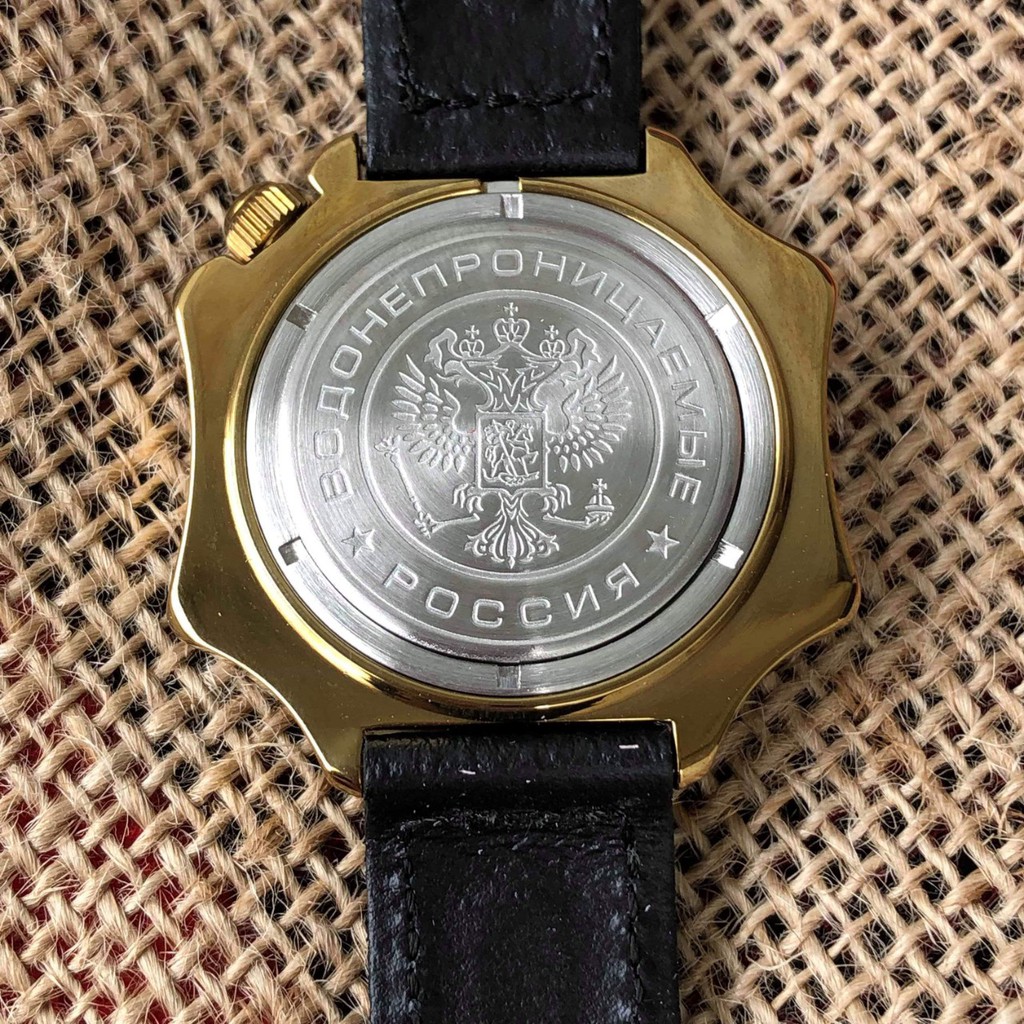 Đồng hồ nam Vostok máy cơ lên giây, size mặt 40, size dây 18. Đồng hồ Nga Vostok Komandirskie 539217