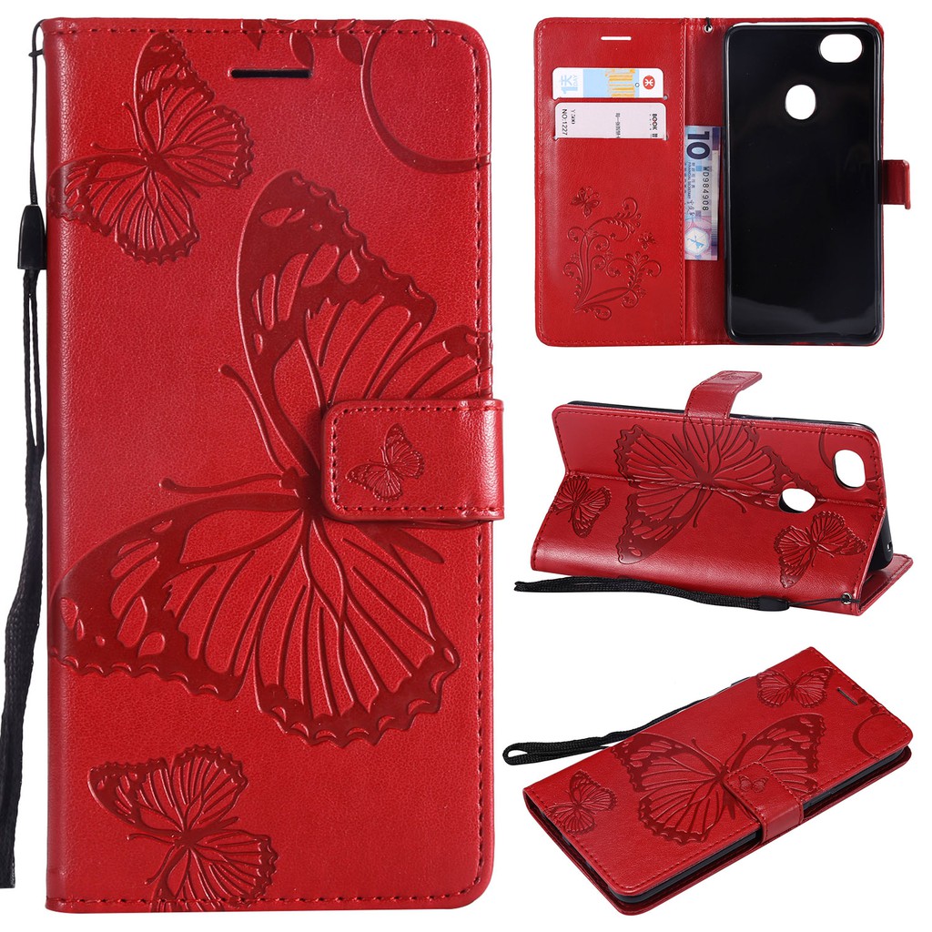 Casing OPPO F7 embossed butterfly leather shell phone case | BigBuy360 - bigbuy360.vn