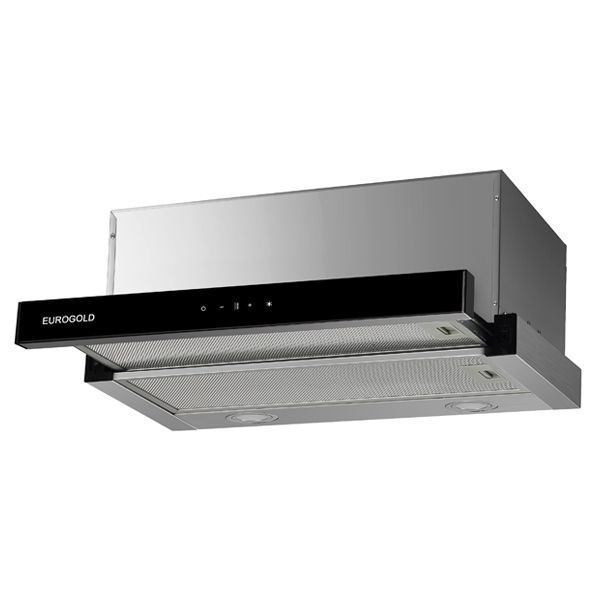 Máy hút mùi âm tủ cảm ứng EUROGOLD, mặt kính đen EUH01170 - Đèn led siêu sáng - BH 3 năm chính hãng