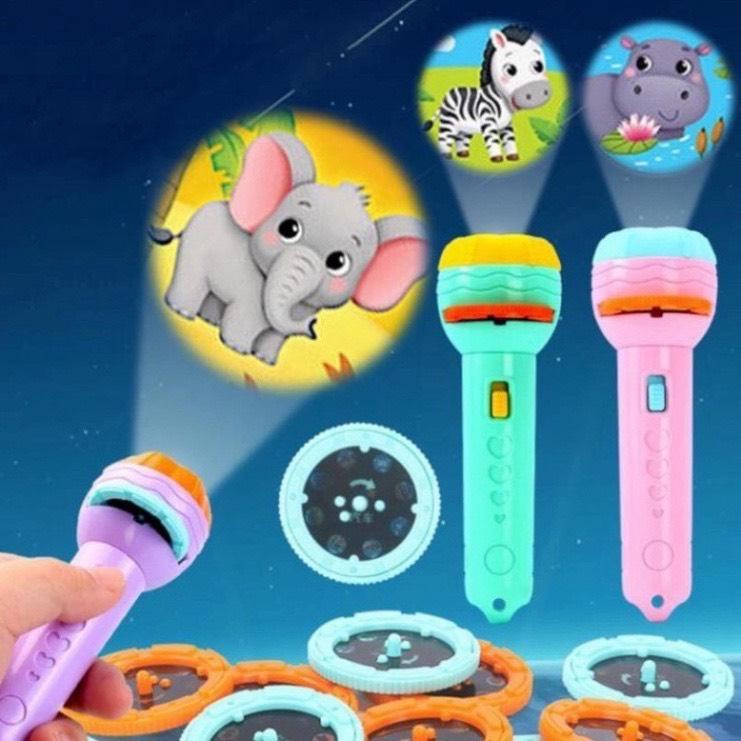 ĐỒ CHƠI TRÍ TUỆ Đèn pin chiếu hình sắc nét - đồ chơi cho bé phát triển ...