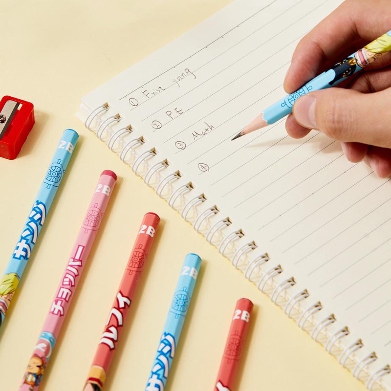 Bút chì gỗ 2B Deli C021 / C023 Chì lục giác hình One Piece