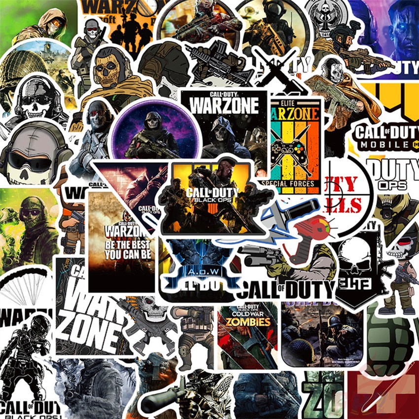 Bộ 100 miếng sticker hình game call of duty thời trang chống nước DIY