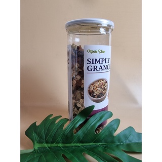 Hũ 500g Ngũ cốc ăn kiêng Granola thương hiệu Moon View cao cấp siêu hạt. Hạt giòn thơm