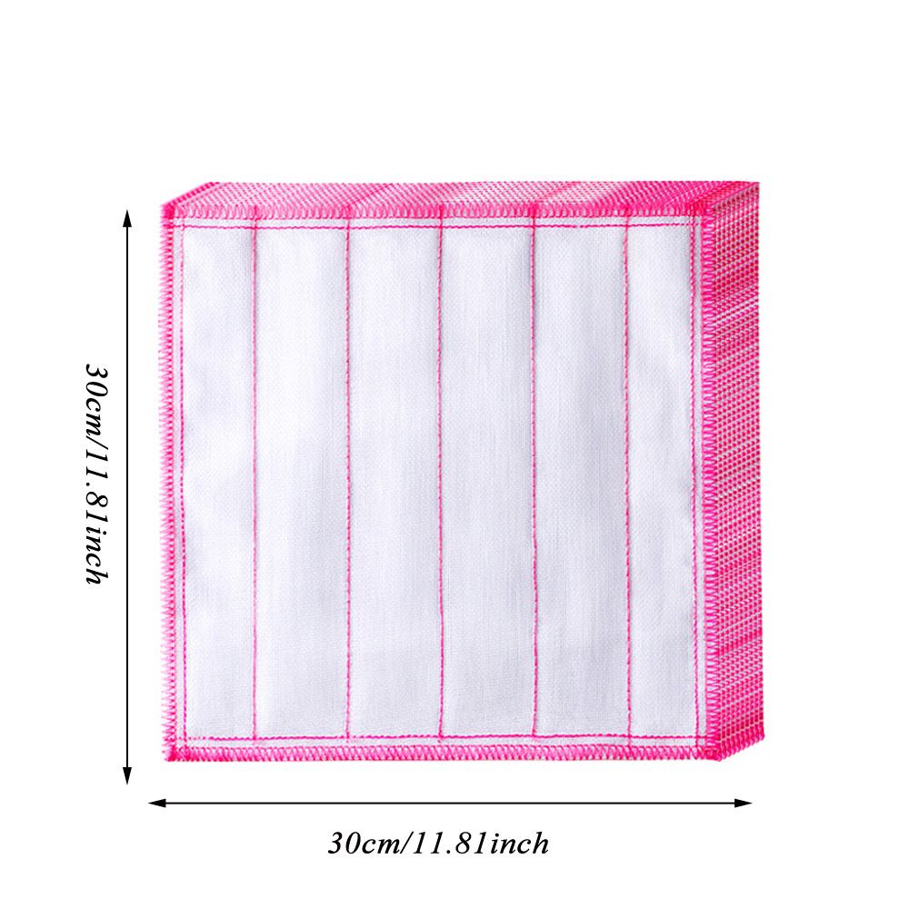 Set 1 / 5 Khăn Lau Chén Dĩa 8 Lớp Cotton Chống Dính Dầu Có Thể Tái Sử Dụng