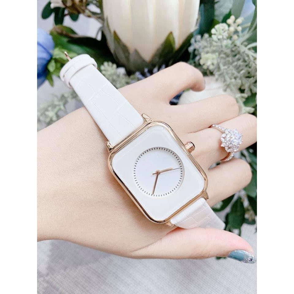 Đồng hô thời trang nữ không số GRF477 dây da cực đẹp