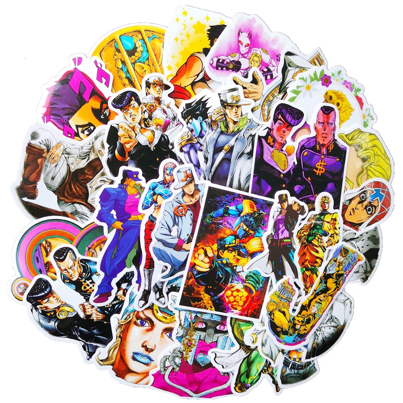 ❉ JoJo's Bizarre Adventure - Series 03 Stickers ❉ 50Pcs/Set Anime Fashion Mixed Doodle Stickers