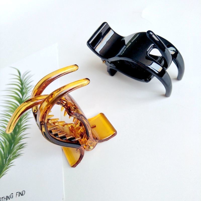 Kẹp Tóc 3 Răng Màu Đen/Nâu/Nâu Sang Trọng Và Dễ Gắn Để phối Hợp Cho Nữ