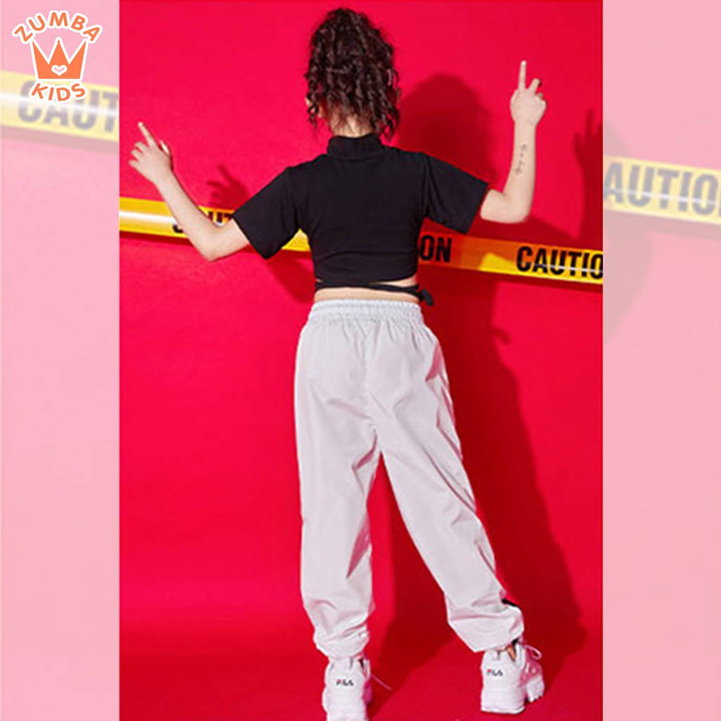 Trang phục nhảy hiện đại trẻ em | Set sport croptop dây