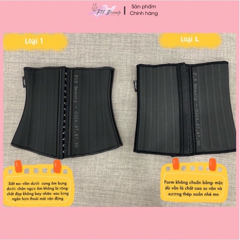 Đai nịt bụng corset Latex 25 xương Chuẩn Hy Lạp - định hình, giảm mỡ