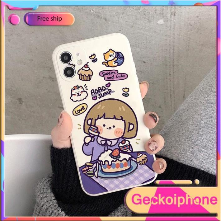ốp lưng iphone Ôm Mèo  Từ 6 đến 12 promax  geckoD85