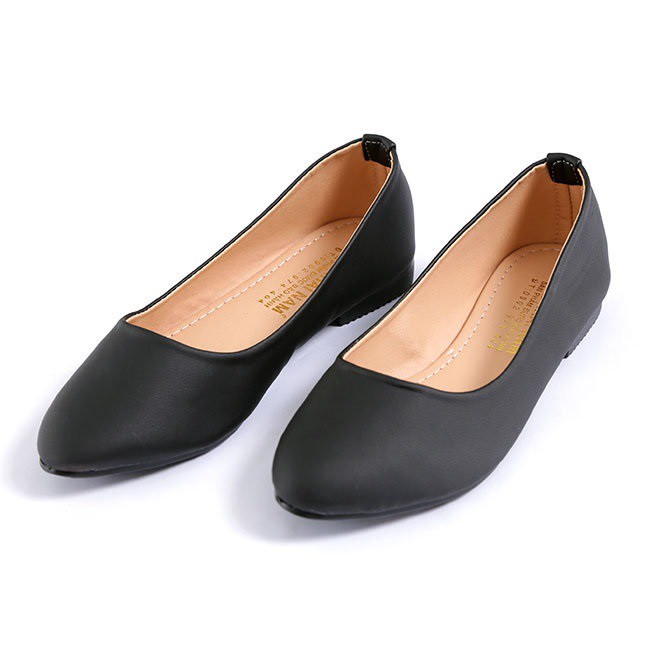 Giày Búp Bê Nữ Màu Đen