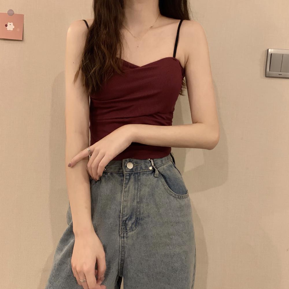 OCEANMAP Áo Tank Top Màu Sắc Thanh Lịch Cho Phái Nữ