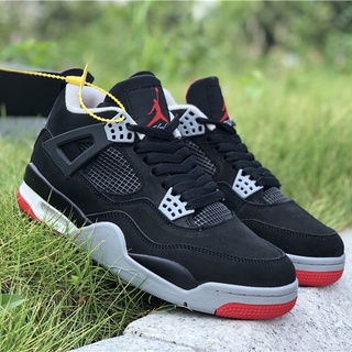 Giày jordan 4, giày sneaker jd4 đỏ đen thời trang nam nữ hot 2021 full box+bill