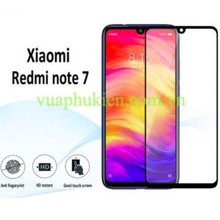 Miếng dán kính cường lực Xiaomi Redmi Note 7 Tặng keo chống hở mép
