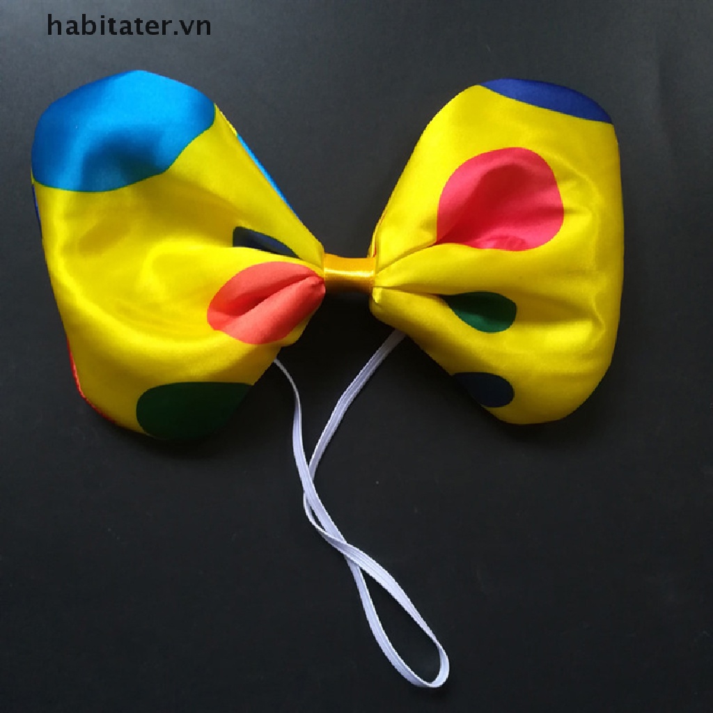 Mũ Chú Hề Thắt Nơ Họa Tiết Chấm Bi Cho Nam Và Nữ