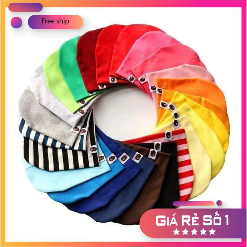 sỉ 50 mũ cotton trẻ em ( trộn màu )