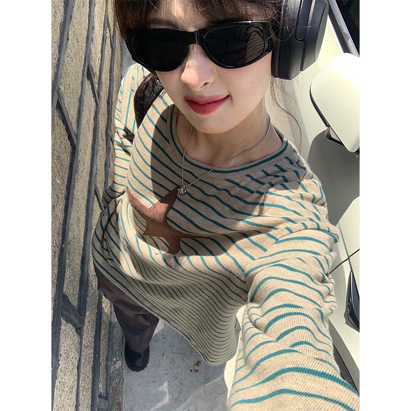 Áo Sơ Mi Dáng Dài Họa Tiết Ngôi Sao Thêu Phong Cách Mỹ Thời Trang Mùa Thu 2022 Mới