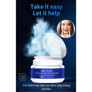 BREYLEE Bột Tẩy Trắng Răng Kem Đánh Răng Nha Khoa Dụng Cụ Trắng Răng Sạch Răng Vệ Sinh Răng Miệng 30g