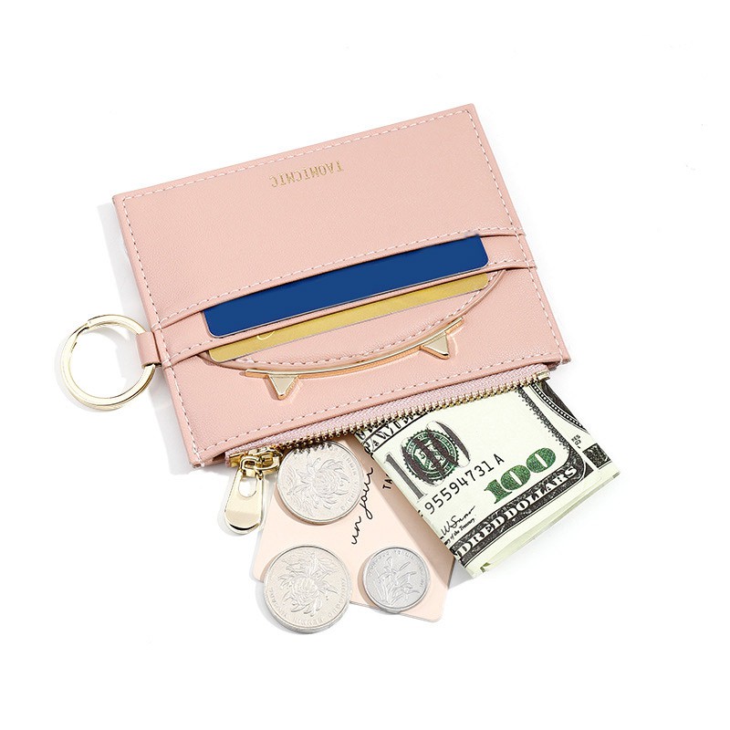 Ladies Sweet Multi-card Wallet Multi-card Zipper Short Wallet