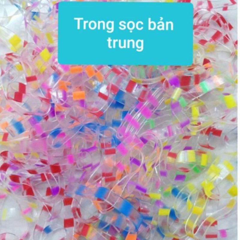 Sỉ nửa ký thun cột tóc trong sọc bản trung