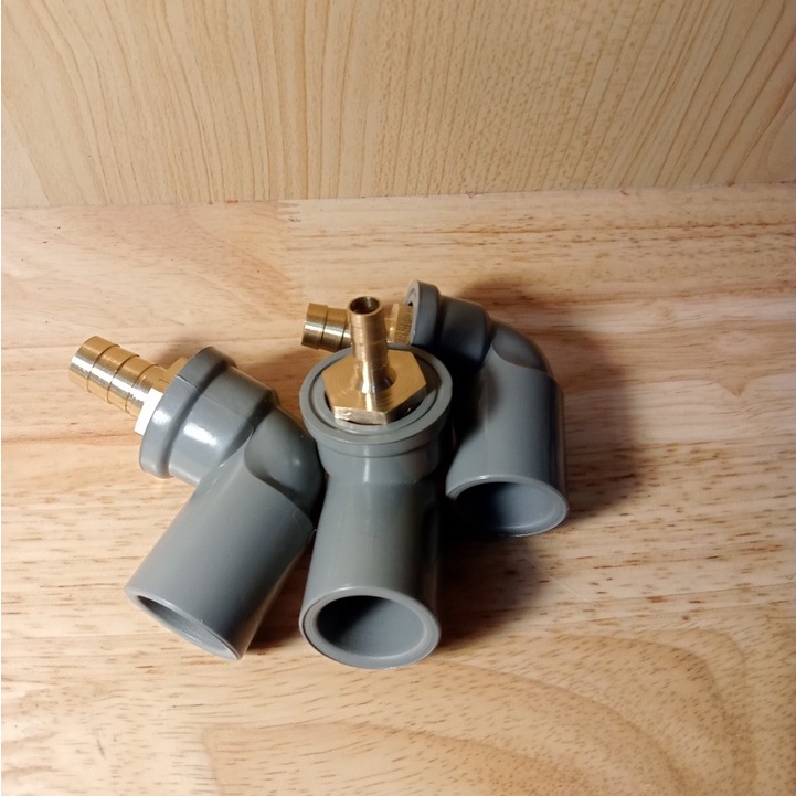 Đầu chuyển đổi cút, co 21 PVC ra đuôi chuột nối ống mềm