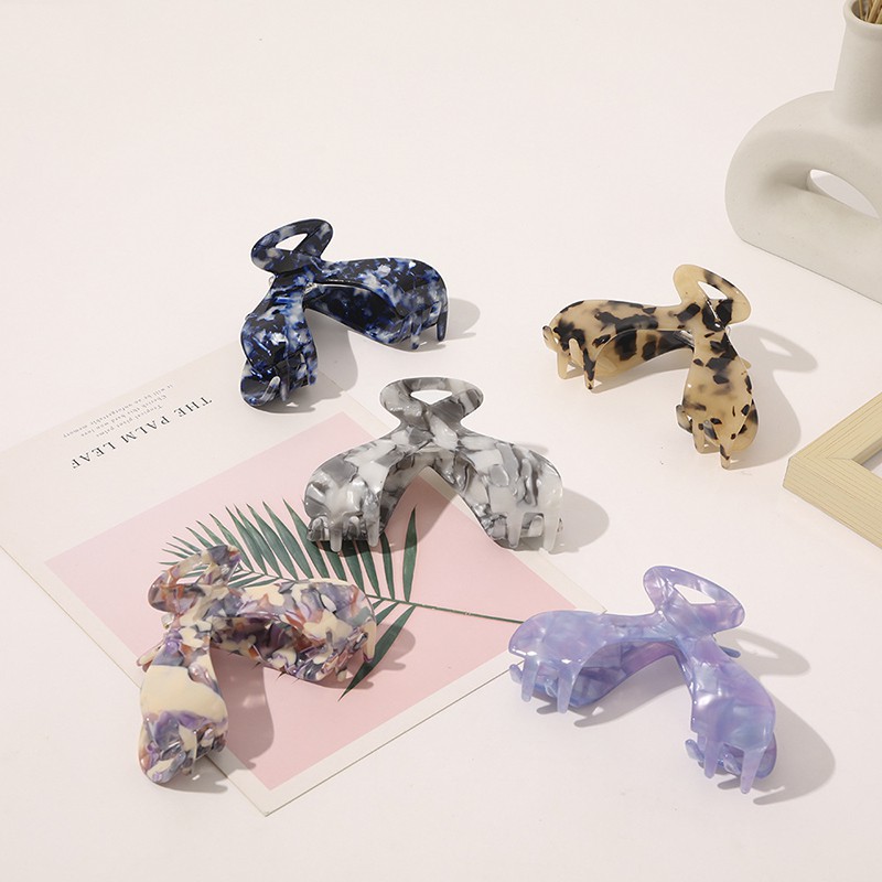 Kẹp Bấu Tóc Acetate Hình Bướm Vintage Cho Nữ
