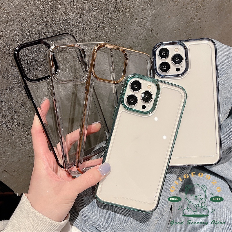 Ốp Điện Thoại TPU Trong Suốt Chống Rơi Cho Iphone 13 12 11 Pro Max Xs Max Xr 8 7Plus