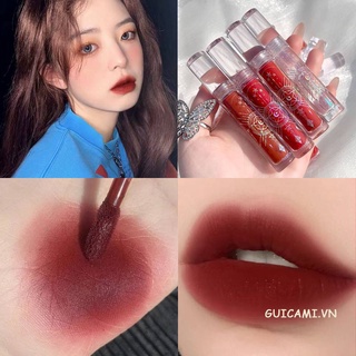 (Hàng Mới Về) Son Môi Dưỡng Ẩm Lâu Trôi Màu Lì Thiết Kế Vỏ Hình Tổ Ong Độc Đáo Oulesong